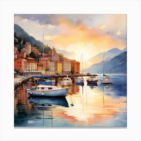 Golden Glow: Mediterranean Magic Canvas Print