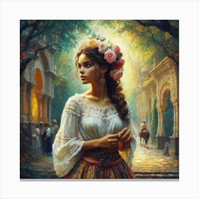 Mexican Girl2 Canvas Print