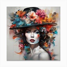 Flower Girl Abstract Canvas Print