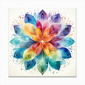 Watercolor Flower 6 Canvas Print