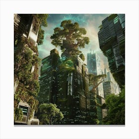 Futuristic Cityscape 5 Canvas Print