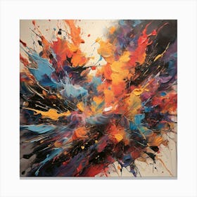 Abstract Painting paintings art print 3 Canvas Print