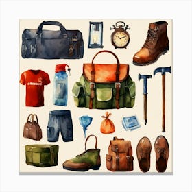Bag With Burglar Equipment (1) Canvas Print