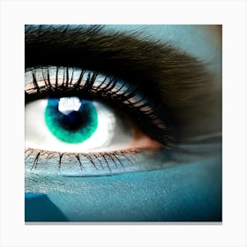 Blue Eyes Stock Videos & Royalty-Free Footage Canvas Print