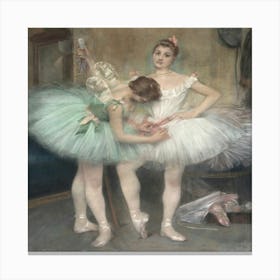 Two Ballerinas Canvas Print