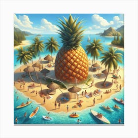 Pineapple Island 3 Canvas Print