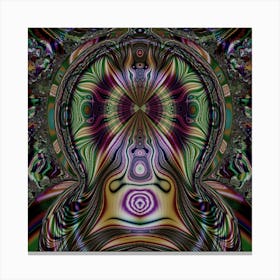 Psychedelic Digital Art Fractal Artwork Canvas Print