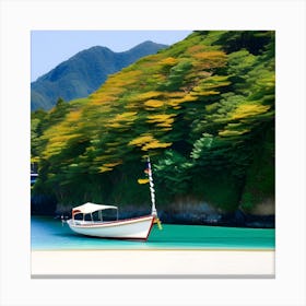 Boat On A Beach Canvas Print