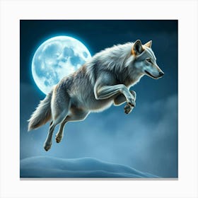 Wolf In The Moonlight Stampe su tela