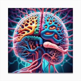 Human Brain 55 Canvas Print