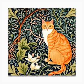 william morris cat 1 Canvas Print