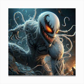 Anti-Venom pose 1 Canvas Print