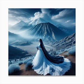 Bride In The Mountains 1 Canvas Print