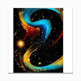 S In Space Canvas Print