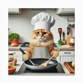 Chef Cat 2 Canvas Print