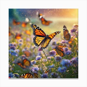 Majestic Flock Canvas Print