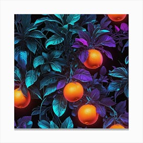 Oranges On A Tree Canvas Print