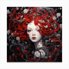 Girl With Red Hair Canvas Print