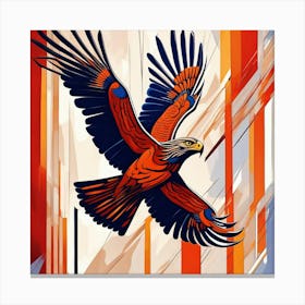 Eagle In Flight Canvas Print