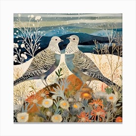 Bird In Nature Dove 4 Canvas Print