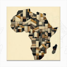 Patterns of the Continent Canvas Print