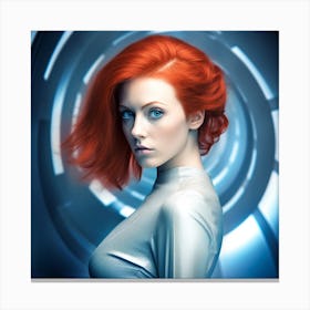 Red Haired Woman Canvas Print