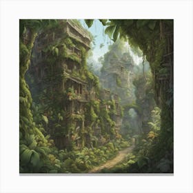 674140 A Jungle City, With Vines And Roots Serving As Roa Xl 1024 V1 0 Canvas Print
