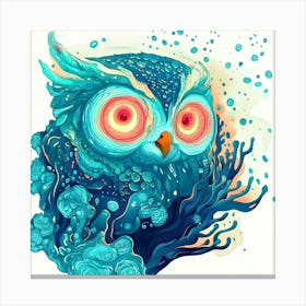 Blue Owl 2 Canvas Print