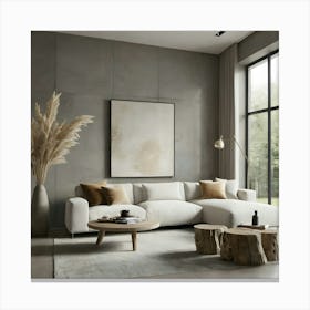 Modern Living Room 129 Canvas Print