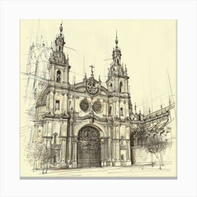 Cathedral Of Santiago Canvas Print