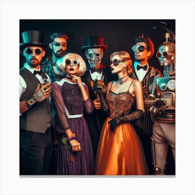 Day Of The Dead Party 1 Canvas Print