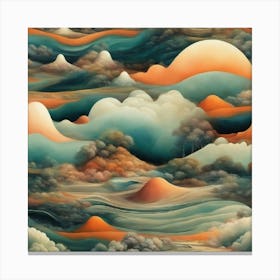 Nubes De Un Planeta Lejano Canvas Print