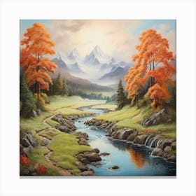 Autumn Valley Canvas Print