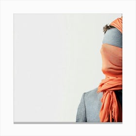 Man With A Scarf Canvas Print