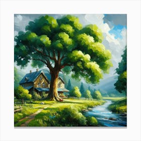 House In The Countryside 2 Canvas Print