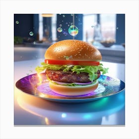 Futuristic Burger 1 Canvas Print