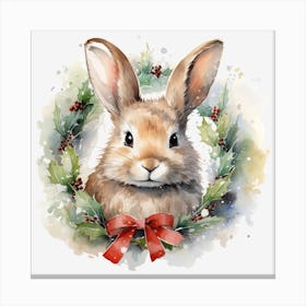 Christmas Bunny 9 Canvas Print