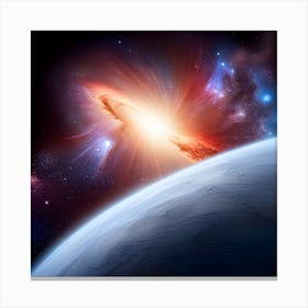 Galaxy In Space Canvas Print