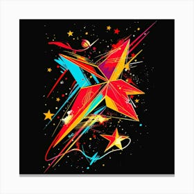 Colorful Star Canvas Print