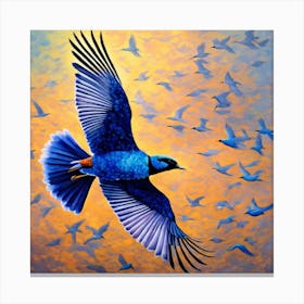 Flock of birds 1 Canvas Print