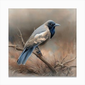 Bird in the mist Canvas Print