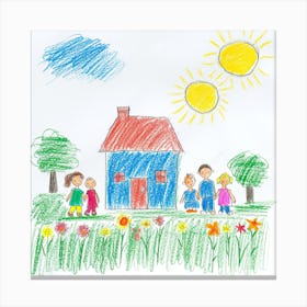 Children'S Drawing 1 Canvas Print