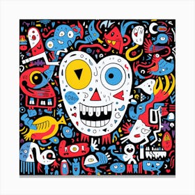 Doodle Art Canvas Print