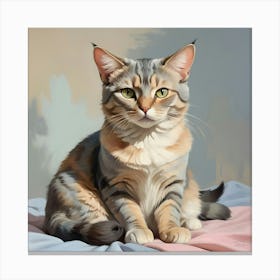 Cat Painting Canvas Print