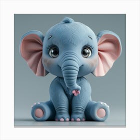 Baby Elephant Canvas Print