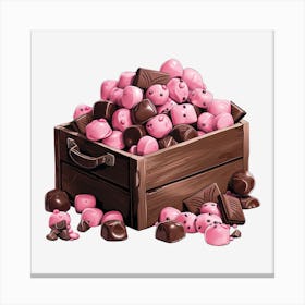 Pink Marshmallows Canvas Print