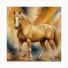 Golden Horse 9 Canvas Print