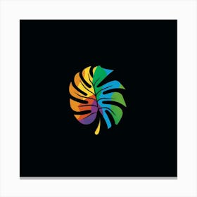 Tropical Leaf Logo Canvas Print