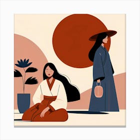 Asian Women 1 Canvas Print