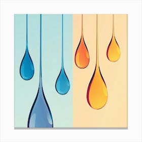 Water Drop Stock Photos & Royalty-Free Footage Canvas Print